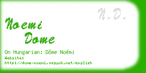 noemi dome business card