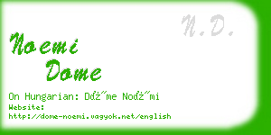 noemi dome business card